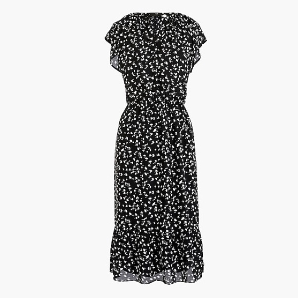 NWOT-J. Crew cap-sleeve dress in daisy floral.